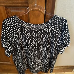 Black and White Women's Blouse